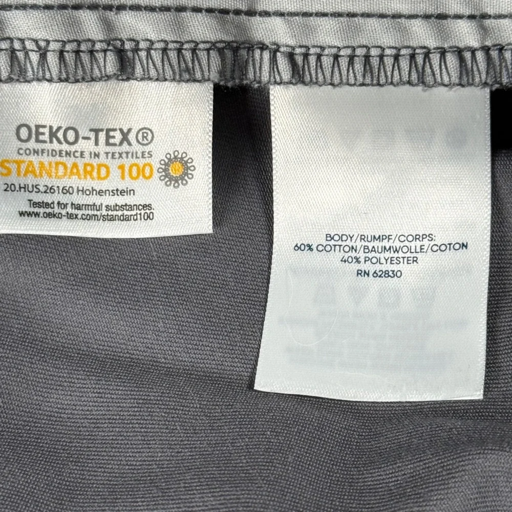 Lands End Size 22W High Rise Gray Flat Front Chino Pants Comfort‎ Waist Neutral